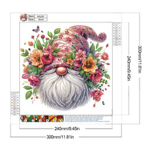 Load image into Gallery viewer, Diamond Painting - Partial Special Shaped - Flower Gnome (30*30CM)