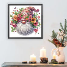 Load image into Gallery viewer, Diamond Painting - Partial Special Shaped - Flower Gnome (30*30CM)