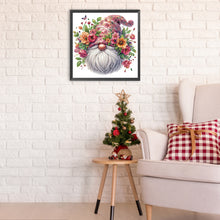 Load image into Gallery viewer, Diamond Painting - Partial Special Shaped - Flower Gnome (30*30CM)