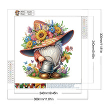 Load image into Gallery viewer, Diamond Painting - Partial Special Shaped - Flower Gnome (30*30CM)