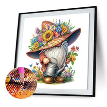 Load image into Gallery viewer, Diamond Painting - Partial Special Shaped - Flower Gnome (30*30CM)
