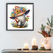 Load image into Gallery viewer, Diamond Painting - Partial Special Shaped - Flower Gnome (30*30CM)