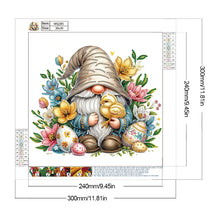 Load image into Gallery viewer, Diamond Painting - Partial Special Shaped - Flower Gnome (30*30CM)
