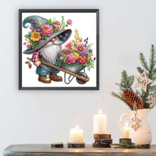 Load image into Gallery viewer, Diamond Painting - Partial Special Shaped - Flower Gnome (30*30CM)