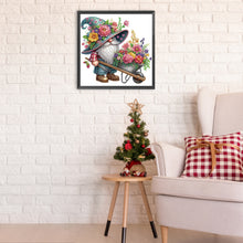 Load image into Gallery viewer, Diamond Painting - Partial Special Shaped - Flower Gnome (30*30CM)
