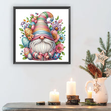 Load image into Gallery viewer, Diamond Painting - Partial Special Shaped - Flower Gnome (30*30CM)