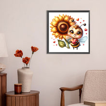 Load image into Gallery viewer, Diamond Painting - Full Round - cute bee (30*30CM)
