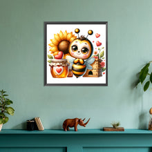Load image into Gallery viewer, Diamond Painting - Full Round - cute bee (30*30CM)