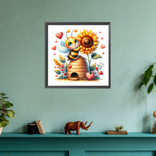 Load image into Gallery viewer, Diamond Painting - Full Round - cute bee (30*30CM)