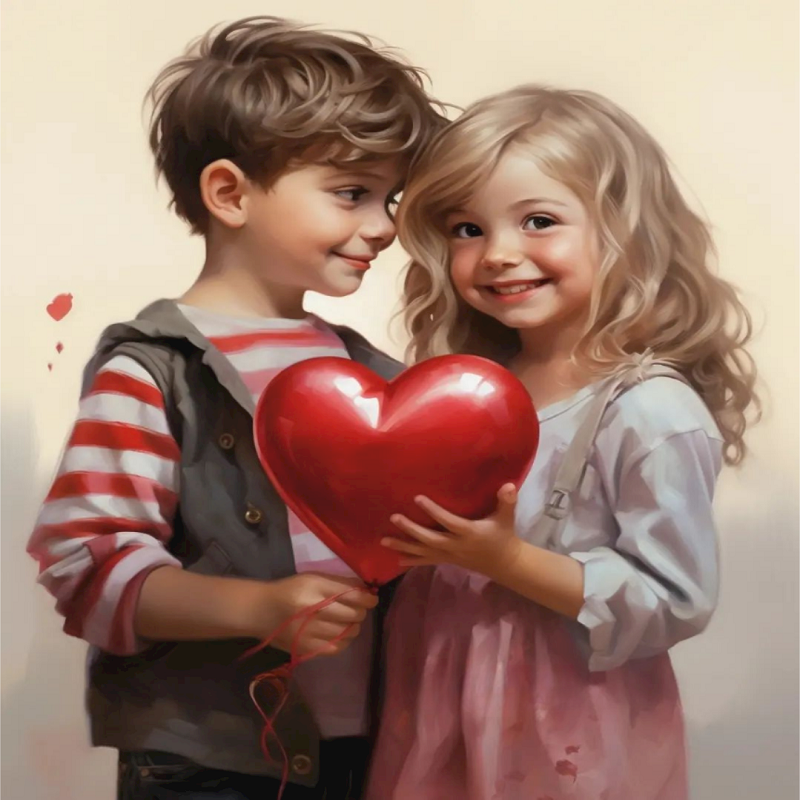 Diamond Painting - Full Square - Valentine's Day Couple (30*40CM)