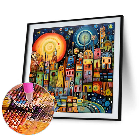 Diamond Painting - Full Round - color house (40*40CM)
