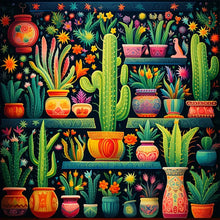 Load image into Gallery viewer, Diamond Painting - Full Round - color cactus (30*30CM)