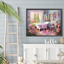 Load image into Gallery viewer, Diamond Painting - Full Round - house bathtub (40*30CM)