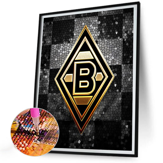 Diamond Painting - Full Round - Monchengladbach football club logo (30*40CM)