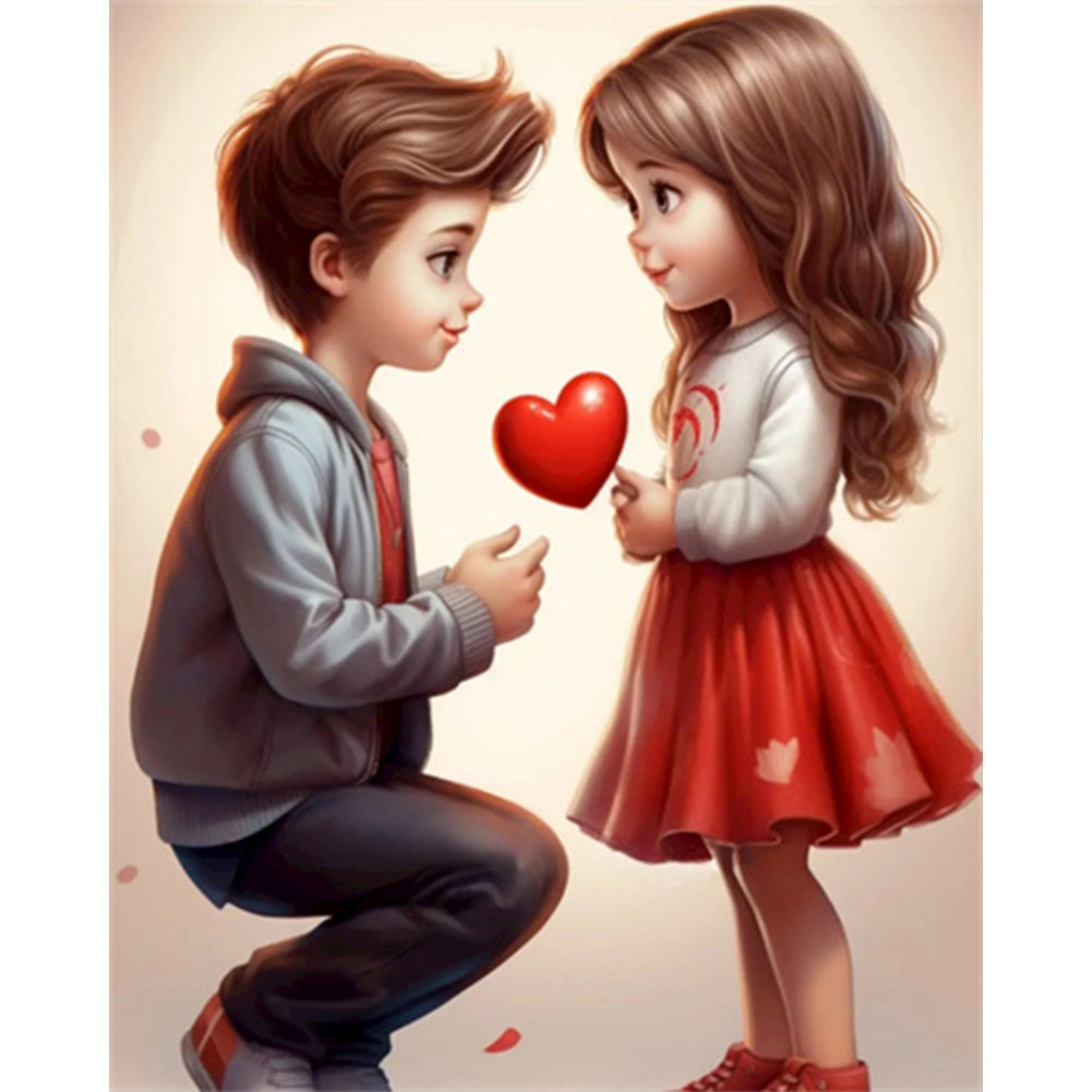 Diamond Painting - Full Square - Valentine's Day Couple (40*50CM)