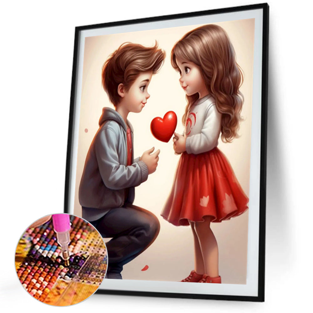 Diamond Painting - Full Square - Valentine's Day Couple (40*50CM)