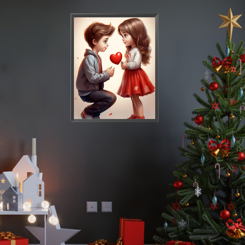 Diamond Painting - Full Square - Valentine's Day Couple (40*50CM)
