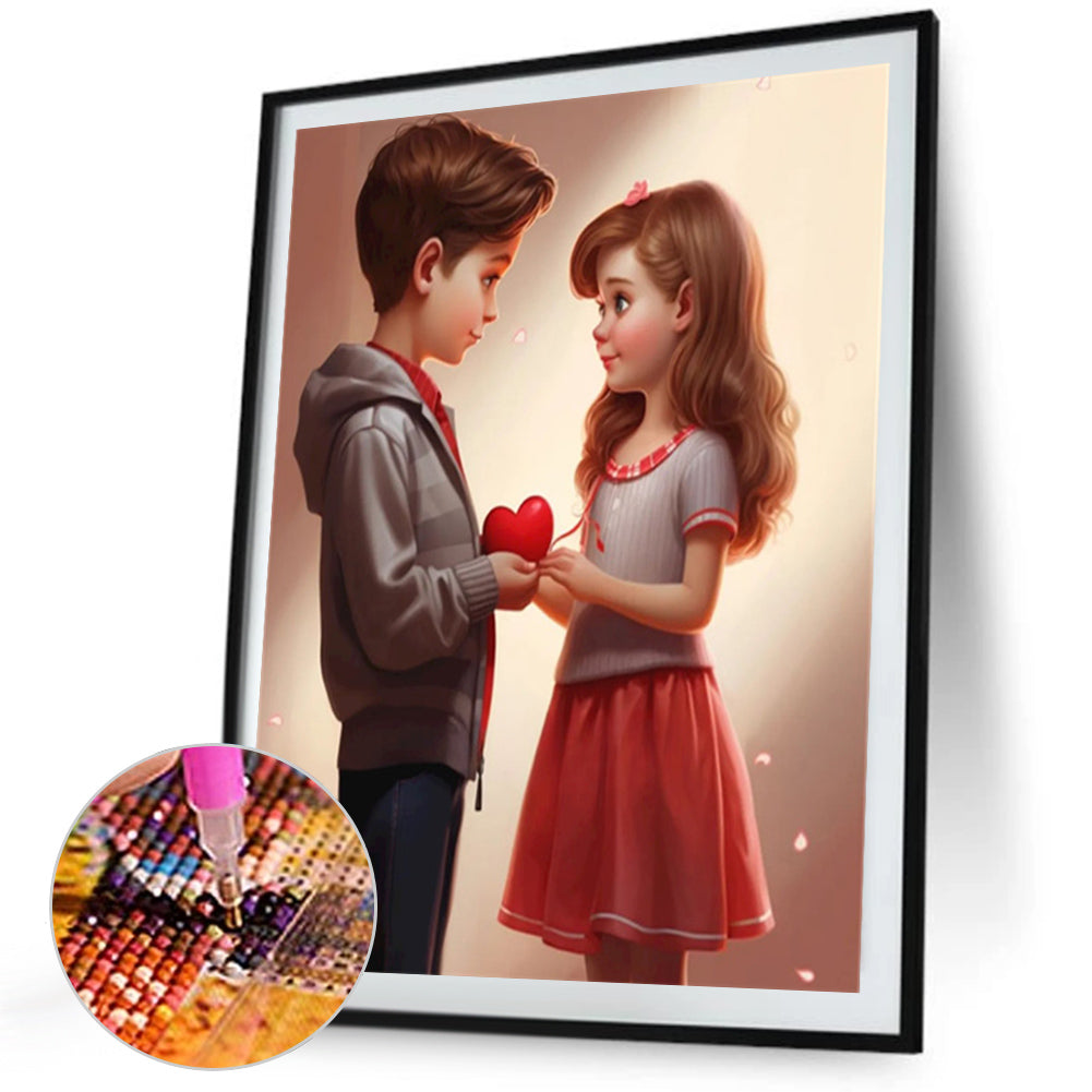 Diamond Painting - Full Square - Valentine's Day Couple (40*50CM)