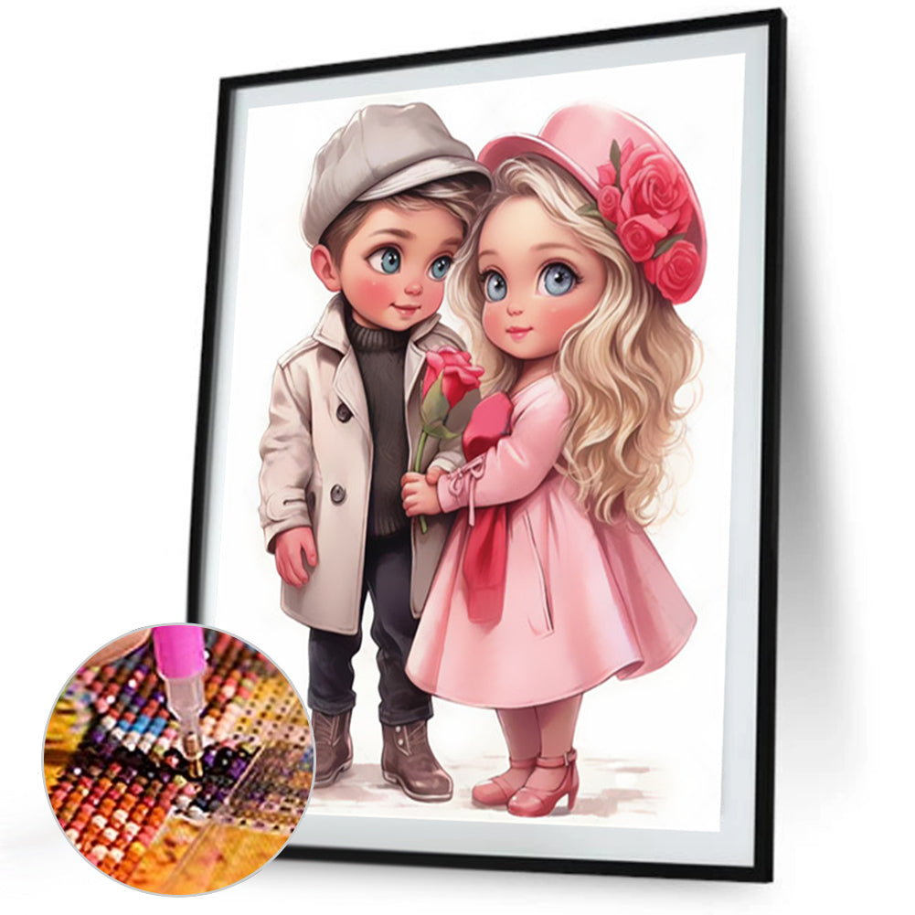 Diamond Painting - Full Square - Valentine's Day Couple (40*50CM)