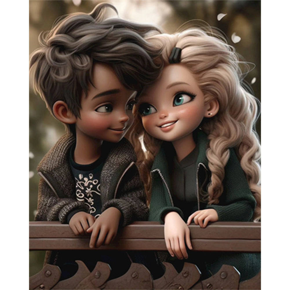 Diamond Painting - Full Square - Valentine's Day Couple (40*50CM)