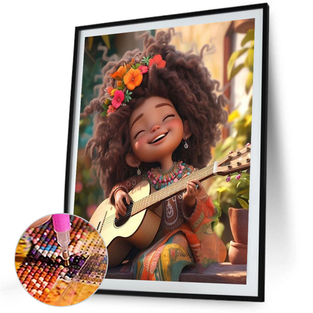 Diamond Painting - Full Square - little girl (40*50CM)