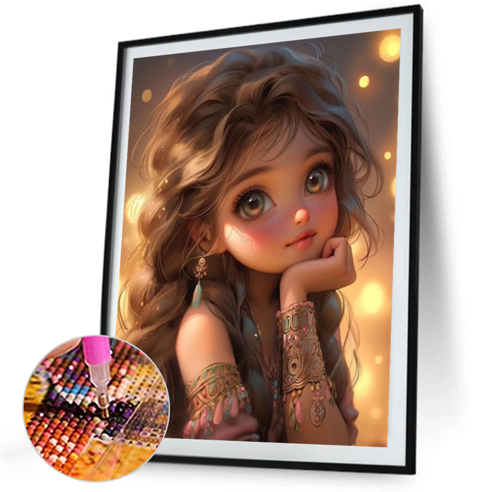 Diamond Painting - Full Square - little girl (40*50CM)