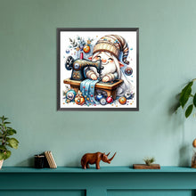 Load image into Gallery viewer, Diamond Painting - Full Round - Gnome making needlework (30*30CM)