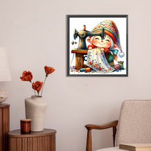 Load image into Gallery viewer, Diamond Painting - Full Round - Gnome making needlework (30*30CM)