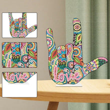 Load image into Gallery viewer, Special Shaped Finger Desktop 5D Diamond Art Kits for Office Home Decor (Love)