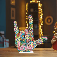 Load image into Gallery viewer, Special Shaped Finger Desktop 5D Diamond Art Kits for Office Home Decor (Love)