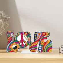 Load image into Gallery viewer, Single-Sided Love Letter Diamond Painting Desktop Ornaments Kit for Office Decor