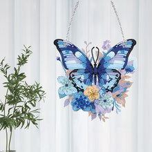 Load image into Gallery viewer, Handmade Acrylic Butterfly 5D DIY Diamond Painting Dots Pendant for Office Decor