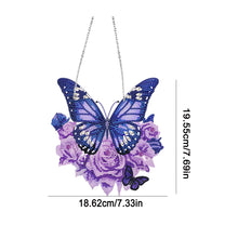 Load image into Gallery viewer, Handmade Acrylic Butterfly 5D DIY Diamond Painting Dots Pendant for Office Decor