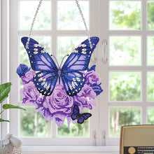Load image into Gallery viewer, Handmade Acrylic Butterfly 5D DIY Diamond Painting Dots Pendant for Office Decor