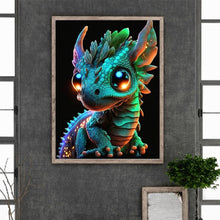 Load image into Gallery viewer, Diamond Painting - Full Round - little dinosaur (30*40CM)