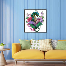 Load image into Gallery viewer, Diamond Painting - Partial Special Shaped - circling dragon (30*30CM)