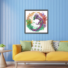 Load image into Gallery viewer, Diamond Painting - Partial Special Shaped - circling dragon (30*30CM)