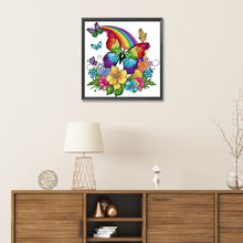 Load image into Gallery viewer, Diamond Painting - Partial Special Shaped - rainbow butterfly (30*30CM)