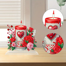 Load image into Gallery viewer, Acrylic 5D DIY Love Rose Diamond Art Tabletop Decor Bedroom Table Home Decor