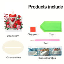 Load image into Gallery viewer, Acrylic 5D DIY Love Rose Diamond Art Tabletop Decor Bedroom Table Home Decor