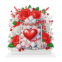 Load image into Gallery viewer, Acrylic 5D DIY Love Rose Diamond Art Tabletop Decor Bedroom Table Home Decor