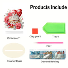 Load image into Gallery viewer, Acrylic 5D DIY Love Rose Diamond Art Tabletop Decor Bedroom Table Home Decor