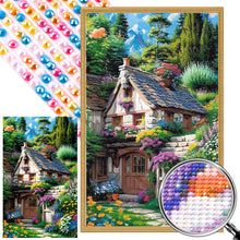 Load image into Gallery viewer, Diamond Painting - Full Round - Flowers and hut (40*65CM)