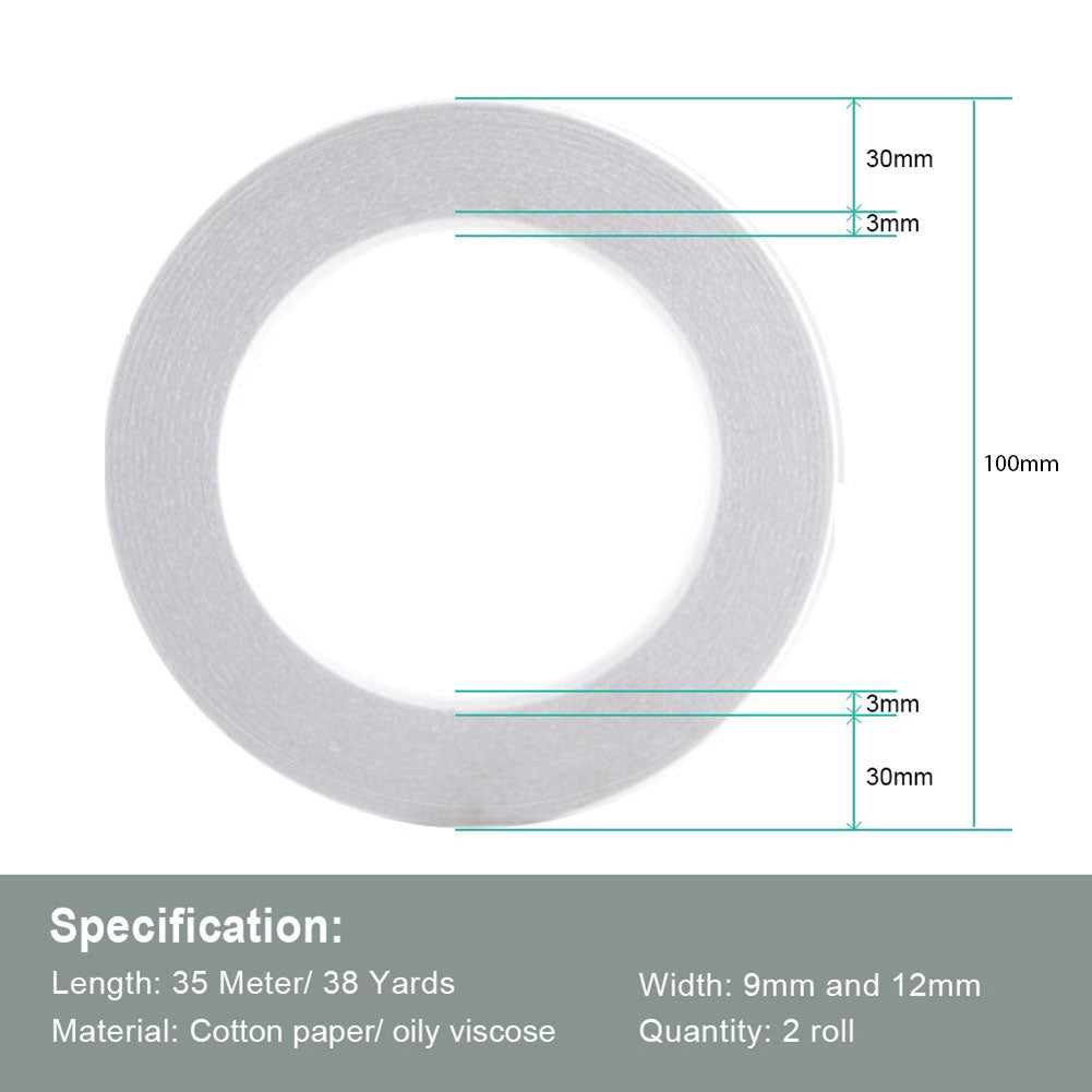 3mm Double Sided Adhesive Tape Firm White Art Craft for Scrapbooking Card Making