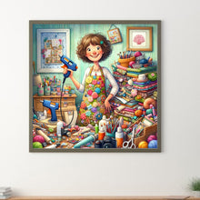 Load image into Gallery viewer, Diamond Painting - Full Round - Sewing begins (50*50CM)