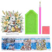 Load image into Gallery viewer, Easter Cute Rabbit Egg Special Shape 5D Diamond Painting Tabletop Kit (LL140)