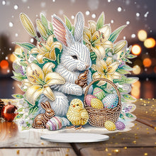 Load image into Gallery viewer, Easter Cute Rabbit Egg Special Shape 5D Diamond Painting Tabletop Kit (LL140)