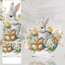 Load image into Gallery viewer, Special Shape Easter Rabbit Egg Flower Desktop Diamond Art Home Decor (LL142)