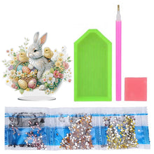 Load image into Gallery viewer, Special Shape Easter Rabbit Egg Flower Desktop Diamond Art Home Decor (LL142)