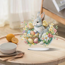 Load image into Gallery viewer, Special Shape Easter Rabbit Egg Flower Desktop Diamond Art Home Decor (LL142)